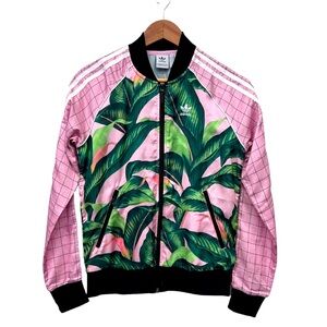 Adidas x Farm Rio Palm Leaf Superstar Track Jacket Size XS